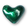 Cirkoni za nokte - Tamno zeleno srce