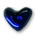 Cirkoni za nokte - Tamno plavo srce