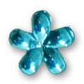 Cirkoni za nokte - Svetlo plavi cvet (mali)
