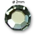 Cirkoni za nokte 'Flat Back SS5' - Kristalni (AB)