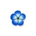 Ukras za nokte - Tamno plavi cvet