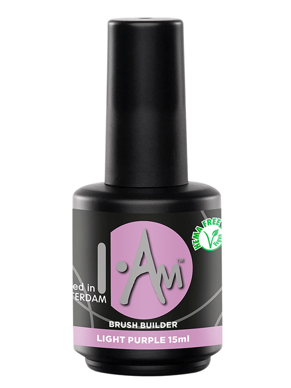 Gradivna baza za nokte I.Am Brush Builder Light Purple 15ml