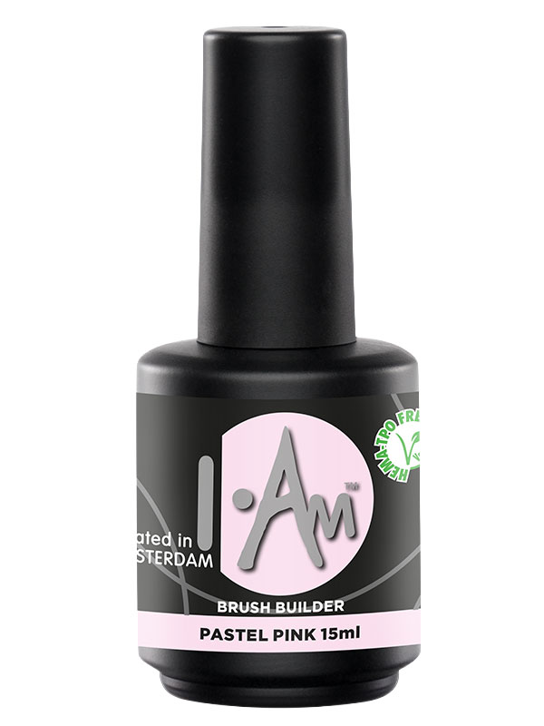 Gradivna baza za nokte I.Am Brush Builder Pastel Pink 15ml