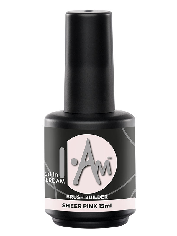 Gradivna baza za nokte I.Am Brush Builder Sheer Pink 15ml