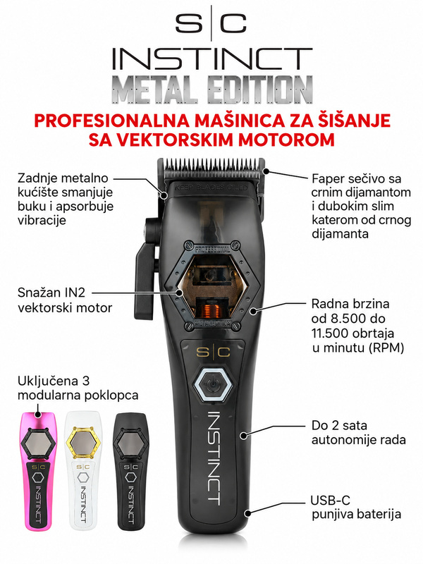 Mašinica za šišanje SC Instinct Metal