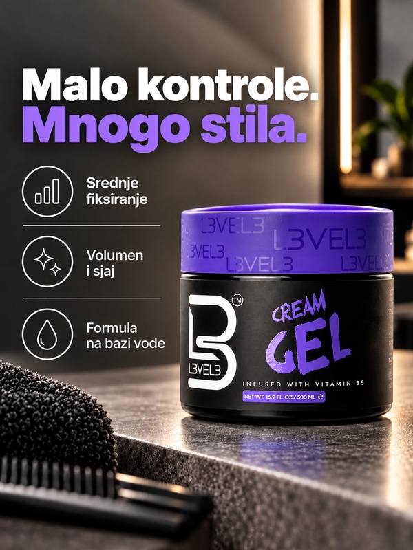 Kremasti gel za kosu L3VEL3 500ml