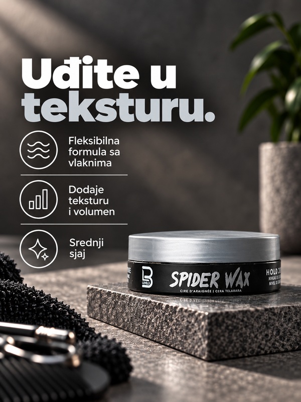 Vosak za kosu Spider L3VEL3 150ml
