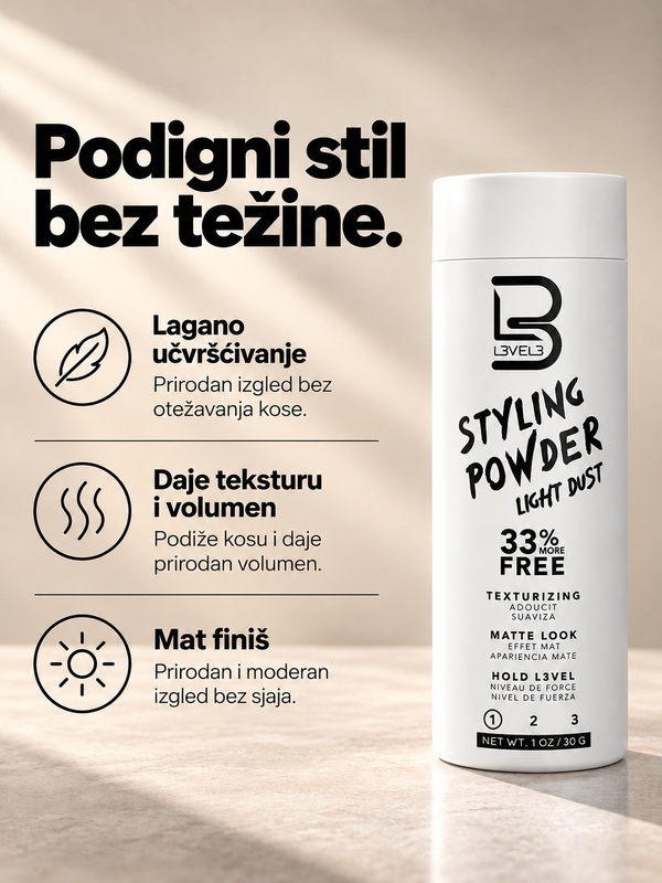 Puder za volumen kose L3VEL3 30gr