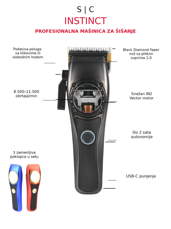 Mašinica za šišanje StyleCraft Instinct
