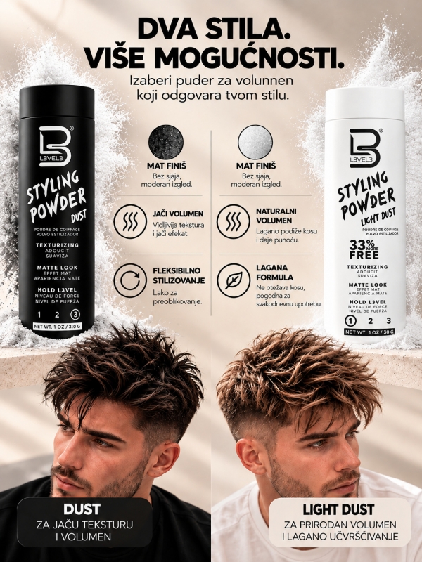 Puder za volumen kose L3VEL3 30gr