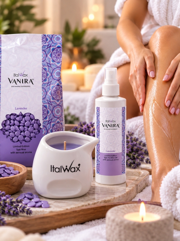 Sveća za masažu posle depilacije ItalWax - Lavanda
