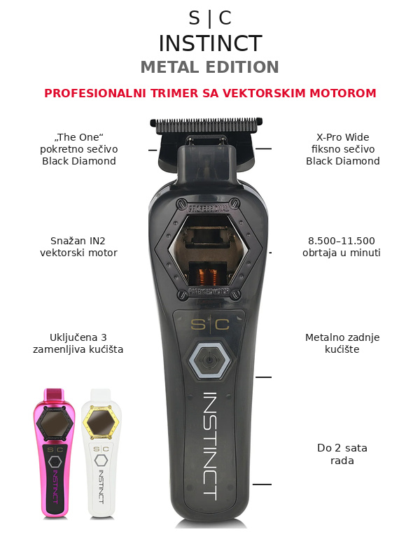 Trimer za šišanje SC Instinct Metal