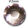 Cirkoni za nokte 'Flat Back' - Pink
