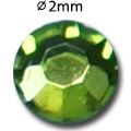 Cirkoni za nokte 'Flat Back' - Peridot