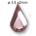 Cirkoni za nokte - Svetlo pink kapljica