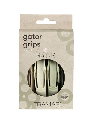 Framar gumirane šnale za kosu Gator Grips Sage Neutrals