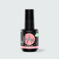 Gradivna baza za nokte I.Am Brush Builder Glitter Pink 15ml