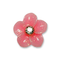 Ukras za nokte - Svetlo pink narcis sa cirkonom