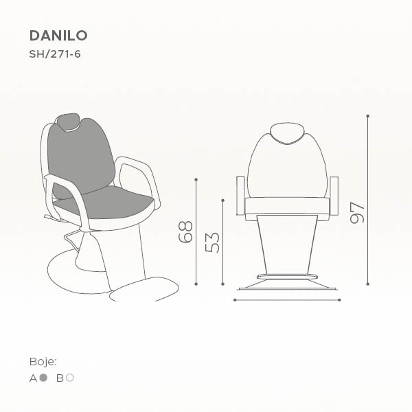 Berberska stolica Salon Ambience "Danilo"