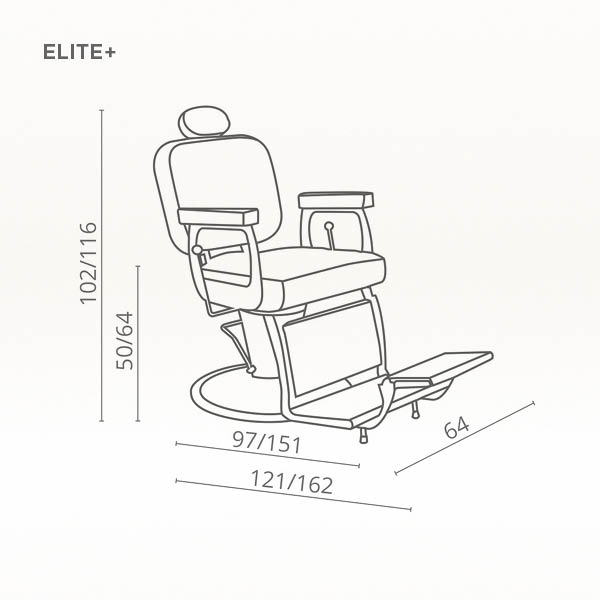 Berberska stolica Salon Ambience "Elite+"