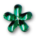 Cirkoni za nokte - Tamno zeleni cvet (mali)