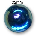 Cirkoni za nokte 'Semi Ball' - Tamno plavi (ib16)