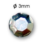 Srebrni cirkoni za nokte - Loptica (ib50-12)
