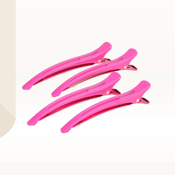 Framar elastične klipse za kosu - Pink