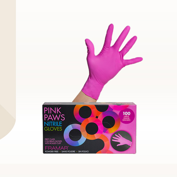 Nitrilne rukavice Framar Pink Paws - 1kom - L