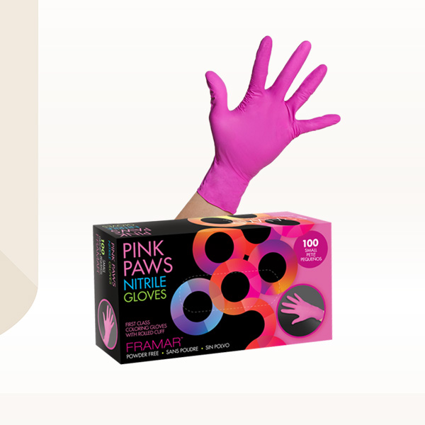 Nitrilne rukavice Framar Pink Paws - 1kom - S
