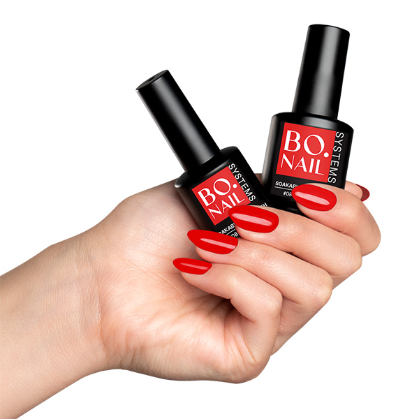 Gel lak za nokte BO Nails 081 "Red Alert" Crveni - 7 ml