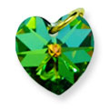Privezak za nokte - Zeleno srce