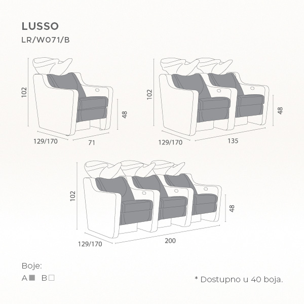 Šamponjera Luca Rossini "Lusso"