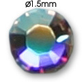 Cirkoni za nokte 'Flat Back SS3' - Crni dijamant